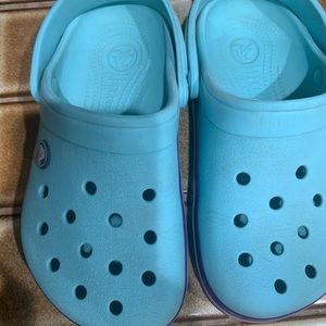 Girls crocs size 1 blue